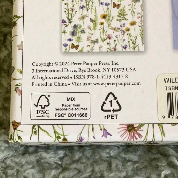 Wildflower Garden Botanical Floral Butterfly Dragonfly Note Cards NWT 14ct - Picture 8 of 15